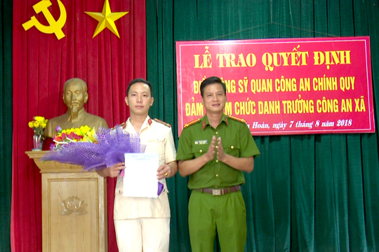 Tân Kỳ: Điều động công an chính quy về làm Trưởng Công an xã 