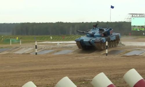 Xe tăng gặp sự cố, đội Trung Quốc vẫn về nhất tại bán kết Tank Biathlon 2018