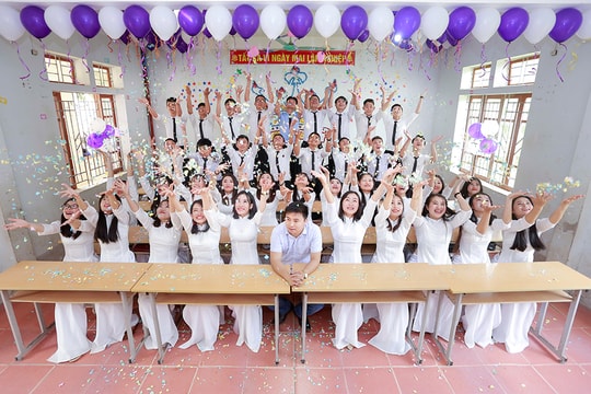 Lớp học trường huyện ở Nghệ An có 100% em đậu đại học