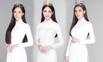 12 Hoa hậu Việt Nam đẹp dịu dàng với áo dài trắng nữ sinh