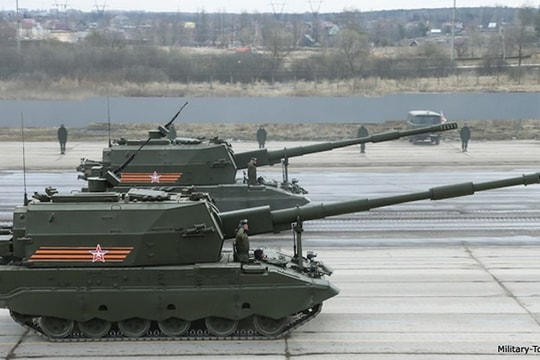 Sức mạnh siêu pháo tự hành 2S35 Koalitsiya-SV của Nga