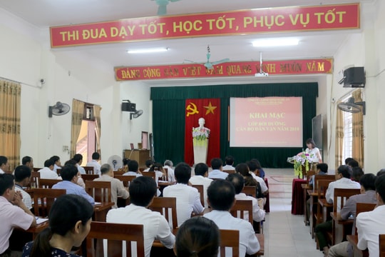 Nghệ An: Bồi dưỡng công tác dân vận cho 140 học viên