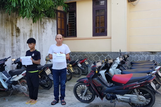Công an huyện Diễn Châu phá chuyên án trộm cắp xe máy