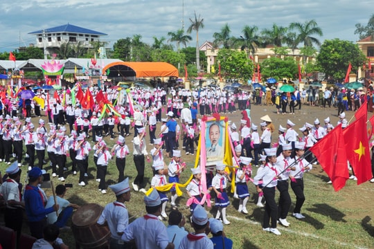 Sôi động Hội trại hè “Vâng lời Bác dạy - làm nghìn việc tốt“ ở Phúc Thọ