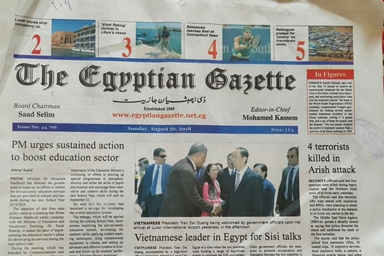 Báo Ai Cập: Mở ra triển vọng mới cho hợp tác Ai Cập và Việt Nam