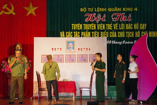 Bộ CHQS Nghệ An đạt giải xuất sắc Hội thi Tuyên truyền viên trẻ về Lời Bác Hồ dạy 