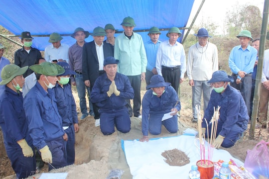 Ban chỉ đạo Quốc gia 515 kiểm tra công tác tìm kiếm, quy tập hài cốt liệt sỹ tại Nghệ An