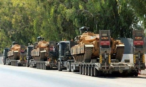 Xe tăng Thổ Nhĩ Kỳ tiến vào thành trì cuối cùng của phiến quân Syria