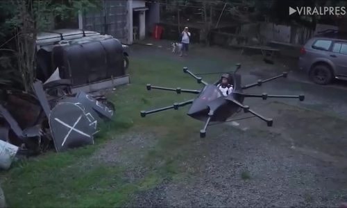 Nhà phát minh Philippines thử nghiệm xe bay lai drone