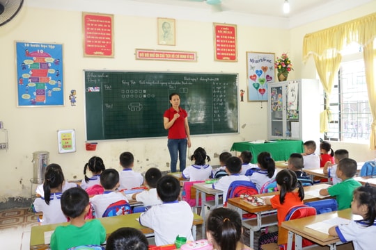 99,9% các trường học ở Nghệ An áp dụng chương trình tiếng Việt công nghệ lớp 1