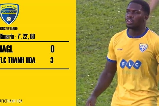 Vòng 21 V.League: Hat-trick “lạ” của Rimario