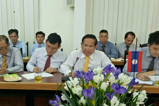 Trao đổi kinh nghiệm quản lý đô thị giữa Thủ đô Viêng Chăn (Lào) và TP. Vinh