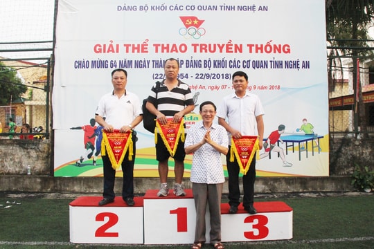 Viện kiểm sát nhân dân vô địch giải bóng đá truyền thống Đảng bộ Khối Các cơ quan tỉnh