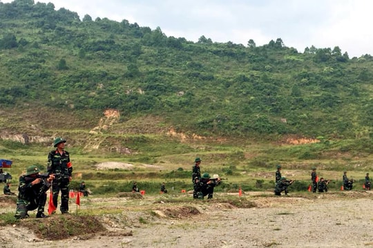 Bộ CHQS tỉnh kiểm tra nhận thức chính trị, điều lệnh, bắn súng AK