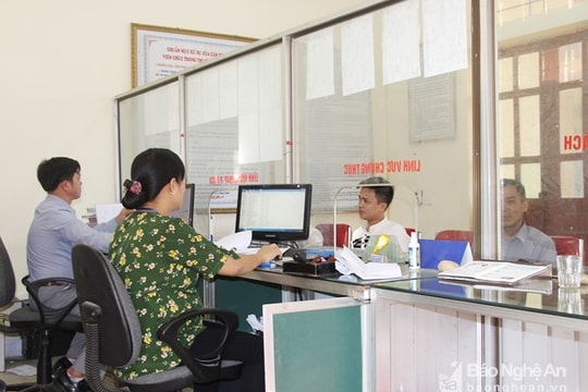 Nghệ An: Lấy ý kiến đánh giá mức độ hài lòng tại bộ phận một cửa