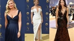 Loạt mỹ nhân khoe vòng 1 nóng bỏng trên thảm đỏ Emmy 2018
