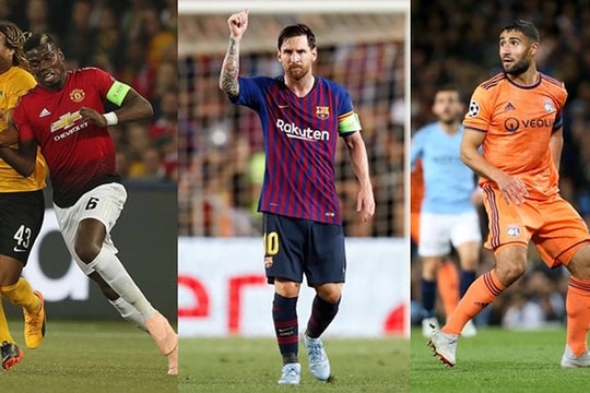 Đội hình tiêu biểu Champions League: Messi, Pogba “tiếp đạn” cho Fekir