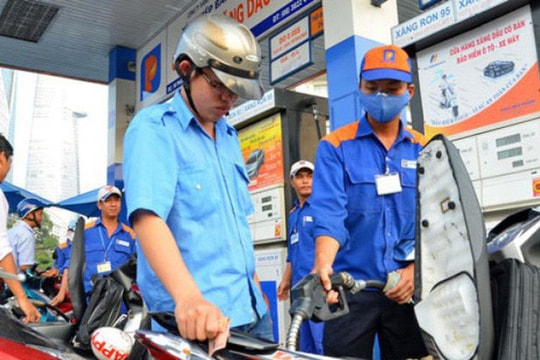 Giá xăng, dầu tăng từ 15h chiều nay