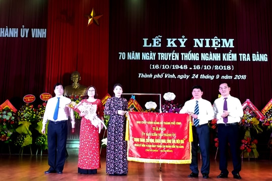 TP. Vinh kỷ niệm 70 năm ngày truyền thống ngành Kiểm tra Đảng