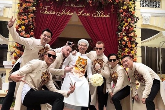 Lan Khuê rạng rỡ trong lễ ăn hỏi với chồng doanh nhân