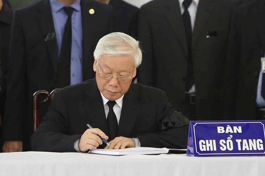 Hình ảnh Lãnh đạo Đảng, Nhà nước viếng Chủ tịch nước Trần Đại Quang