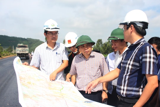 Đẩy nhanh tiến độ thi công đường nối QL1A - Nghĩa Đàn - Thái Hòa 
