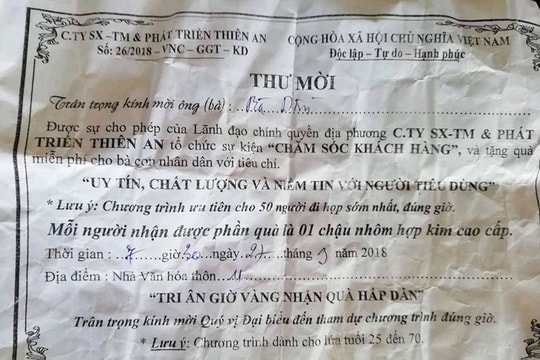 Làm rõ hành vi nhóm đối tượng lừa đảo bán hàng giá cao ở Nghệ An
