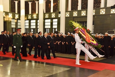 Lễ viếng nguyên Tổng Bí thư Đỗ Mười theo nghi thức Quốc tang