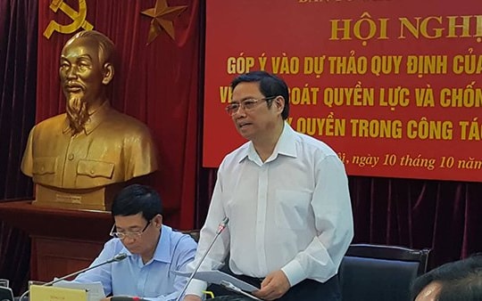 Trưởng Ban Tổ chức Trung ương: Có những đồng chí lạm quyền, lộng quyền