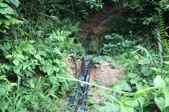 Người dân đóng góp làm hệ thống dẫn nước từ rừng về nhà trị giá 500 triệu đồng 