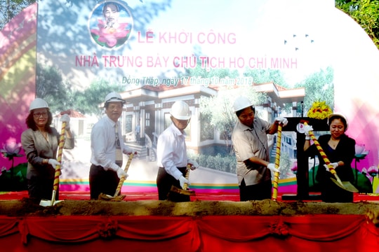 Khởi công xây dựng Nhà trưng bày các hiện vật về Chủ tịch Hồ Chí Minh tại Đồng Tháp