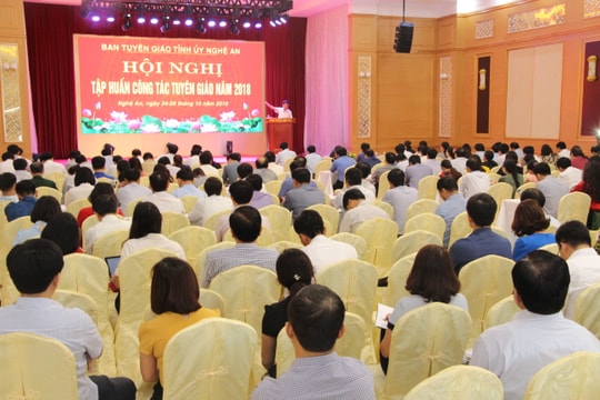 300 học viên tham gia tập huấn nghiệp vụ công tác tuyên giáo năm 2018