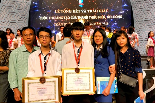 Nghệ An đạt giải Ba cuộc thi Sáng tạo thanh thiếu niên, nhi đồng toàn quốc