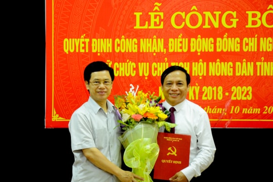 Nghệ An có tân Chủ tịch Hội Nông dân tỉnh