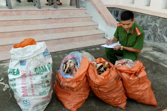 Vận chuyển 85kg xương dê “trôi nổi” từ Hà Tĩnh về Nam Đàn tiêu thụ