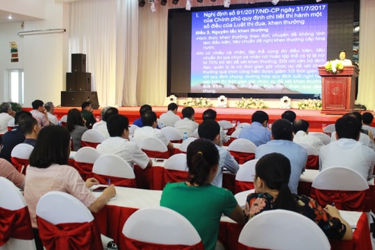 Hơn 600 người tham gia tập huấn nghiệp vụ công tác thi đua, khen thưởng