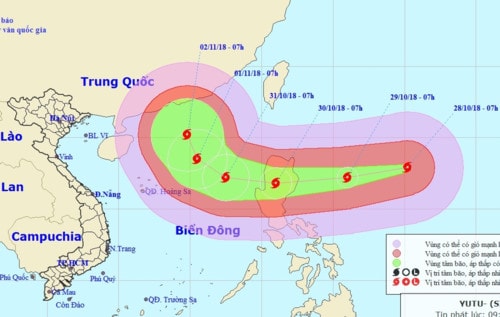 Công điện chỉ đạo ứng phó siêu bão gần Biển Đông