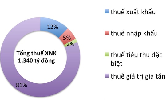 Nghệ An: Thuế xuất nhập khẩu tăng 29%