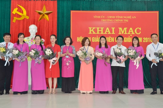 Khai mạc Hội thi giảng viên dạy giỏi Trường Chính trị tỉnh năm 2018