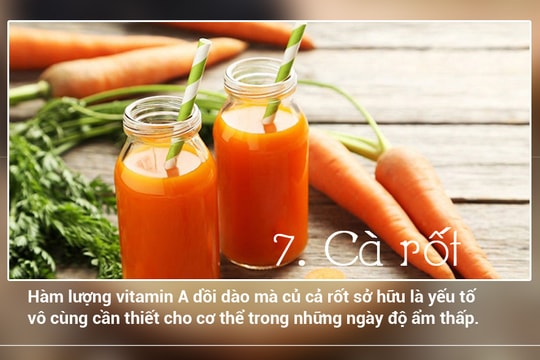 8 loại ngũ cốc và củ quả tốt cho làn da trong tiết trời hanh khô