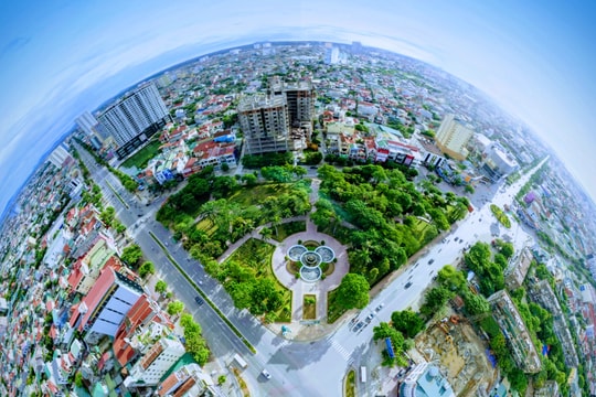 TP. Vinh tuyệt đẹp và khác lạ với góc nhìn từ trên cao