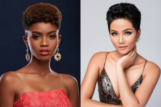 Nhan sắc đối thủ da đen, tóc tém giống H'Hen Niê tại Miss Universe