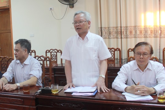 Đoàn công tác Hội đồng Lý luận Trung ương làm việc tại huyện Nghi Lộc