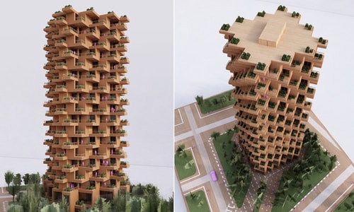 Dự án tòa nhà 18 tầng phủ kín cây xanh ở Canada