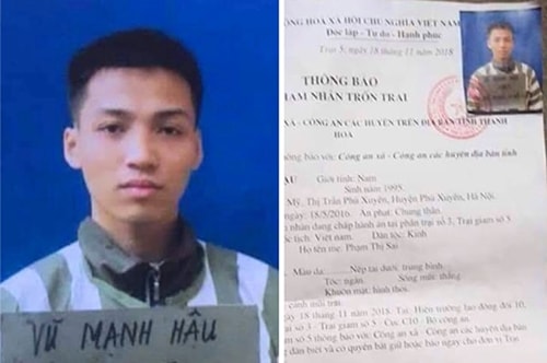 Phạm nhân mang án chung thân trốn khỏi trại giam