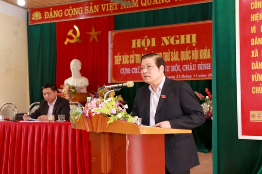 Cử tri Quỳ Châu đề nghị tích hợp các chính sách hỗ trợ người nghèo