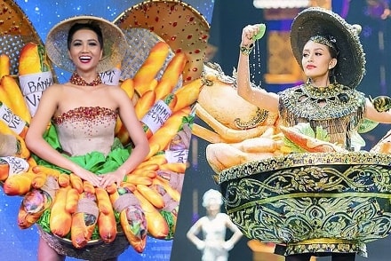 Trang phục bánh mì của H'Hen Niê bị nghi mượn ý tưởng từ Thái Lan