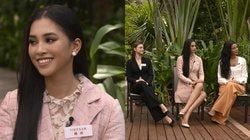 Tiểu Vy nói tiếng Anh lưu loát khi trò chuyện với MC tại HHTG 2018