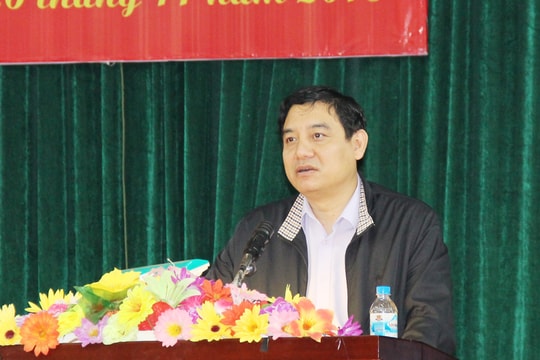 Bí thư Tỉnh ủy Nguyễn Đắc Vinh tiếp xúc cử tri huyện Yên Thành