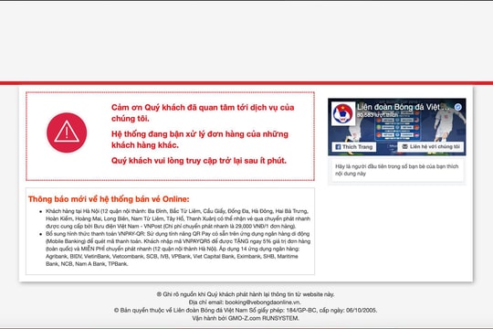 VFF nói gì về việc vé trận Philippines “chưa bán đã hết”?